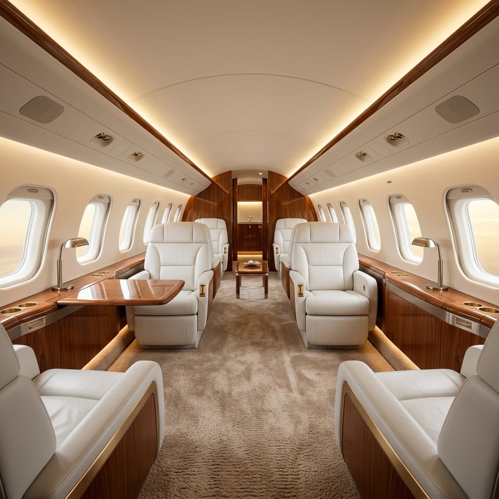 Inside Private Jet Boca Raton